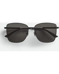 Bottega Veneta - クラシック スクエア サングラス - Lyst