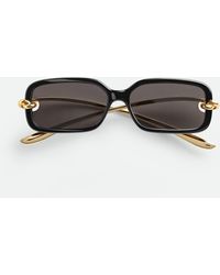 Bottega Veneta - Knot Rectangular Sunglasses - Lyst