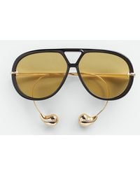 Bottega Veneta - ドロップ パイロット サングラス - Lyst