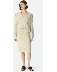 Bottega Veneta - Wool English Rib Skirt - Lyst