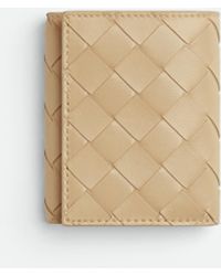 Bottega Veneta - Small Intrecciato Tri-Fold Zip Wallet - Lyst