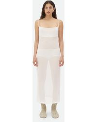 Bottega Veneta - Light Cotton Long Dress - Lyst