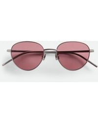 Bottega Veneta - Intrecciato Panthos Sunglasses - Lyst