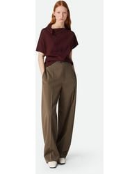 Bottega Veneta - ウール ストレートパンツ - Lyst