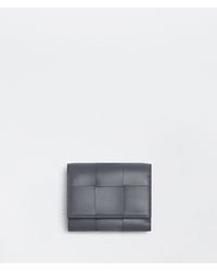Bottega Veneta Tri-fold Zip Wallet - Grey