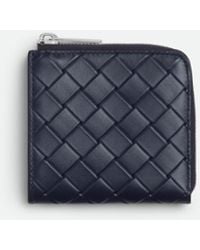 Bottega Veneta - Intrecciato Stamp Square Zip Around Wallet - Lyst