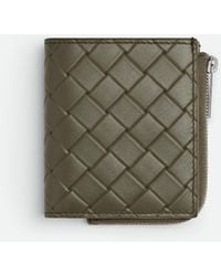 Bottega Veneta - Intrecciato Stamp Bi-Fold Wallet - Lyst