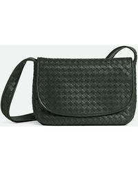Bottega Veneta - Leather Intrecciato Veneto Messenger Bag - Lyst