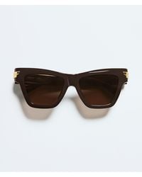 Bottega Veneta - Mitre Cat Eye Sunglasses - Lyst