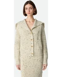 Bottega Veneta - Wool English Rib Cardigan - Lyst
