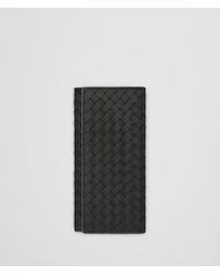 Bottega Veneta INTRECCIATO CONTINENTAL PORTEMONNAIE - Grau