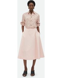 Bottega Veneta - Compact Cotton Skirt - Lyst
