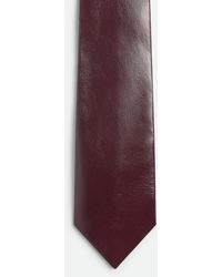 Bottega Veneta - Shiny Leather Tie - Lyst