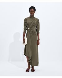 Bottega Veneta - Crepe Viscose Jersey Dress - Lyst