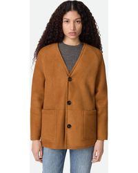 Bottega Veneta - Felted Merino Shearling Coat - Lyst