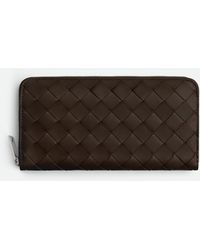 Bottega Veneta - Portefeuille À Fermeture Zippée Intrecciato - Lyst