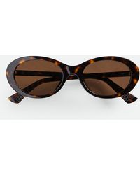 Bottega Veneta - クラシック オーバル サングラス - Lyst