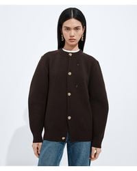 Bottega Veneta - Wool And Cotton Cardigan - Lyst