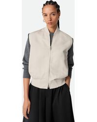 Bottega Veneta - Gilet En Sergé De Coton Et Soie - Lyst