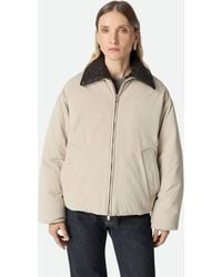 Bottega Veneta - Tech Long Sleeve Double Zip Short Puffer Jacket - Lyst