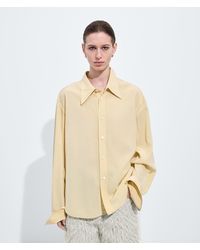 Bottega Veneta - Silk And Viscose Toile Shirt - Lyst