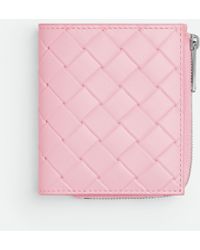 Bottega Veneta - Intrecciato Stamp Bi-Fold Wallet - Lyst