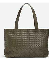 Bottega Veneta - Borsa Tote Intrecciato Piccola Con Zip - Lyst