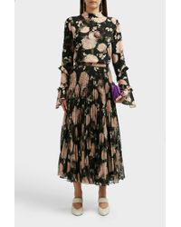 Erdem Louella Silk Crepe De Chine Top - Multicolour