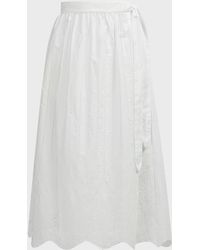 sir the label aya pleated midi skirt