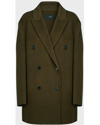 JOSEPH Clavel Oversized Cashmere-wool Coat - Green