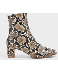snake print boots