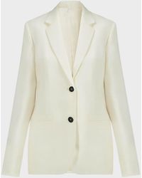 Helmut Lang Single-breasted Blazer - White