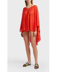 Missoni Knitted Belt Kaftan - Red