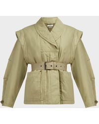 Étoile Isabel Marant Raine Cotton-blend Jacket - Green