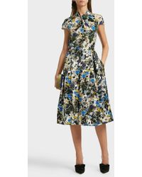 Erdem Fianna Floral-print Silk Top - Multicolour