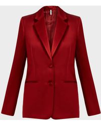 Helmut Lang Button-down Tailored Satin Blazer