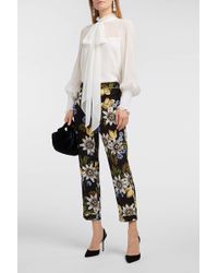 Erdem Isabelle Pussy-bow Silk-chiffon Top - White