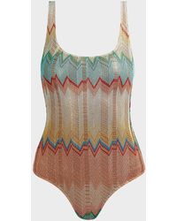Missoni Zigzag Metallic Swimsuit - Multicolour