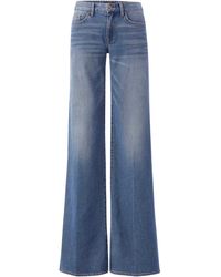 Boutique Ludivine Brandon Maxwell Low Rise Wide Leg Jeans - Blue