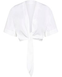 Boutique Ludivine Sir The Label Anja Tie Top - White