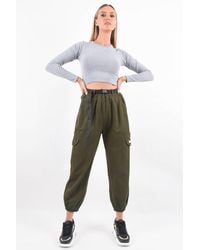 Boutique Store Khaki Cuffed Hem Cargo Trousers - Multicolour