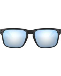 Oakley Black And Light Blue Plastic Holbrook Sunglasses