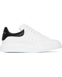 Alexander McQueen Oversized-sole Leather Low-top Sneakers - White