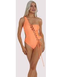 Wolf & Whistle - Gianna Lattice Swimsuit - Lyst