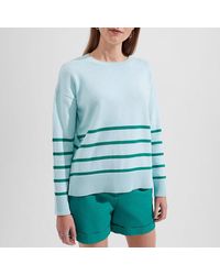 Hobbs - Lilia Stripe Cotton Jumper - Lyst