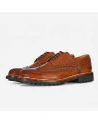 Oliver Sweeney - Antiqued Calf Leather Derby Brogues - Lyst