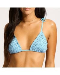 Seafolly - Powder Daydreamer Slide Triangle Bra - Lyst