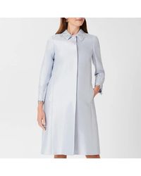 Hobbs - Adela Silk Wool Blend Coat - Lyst