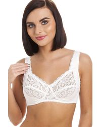 CAMILLE - Non Wired Soft Cup Lace Bra - Lyst