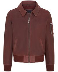 Infinity Leather - Burgundy A2 Us Airforce Cowhide Aniline Leather Bomber Jacket - Lyst